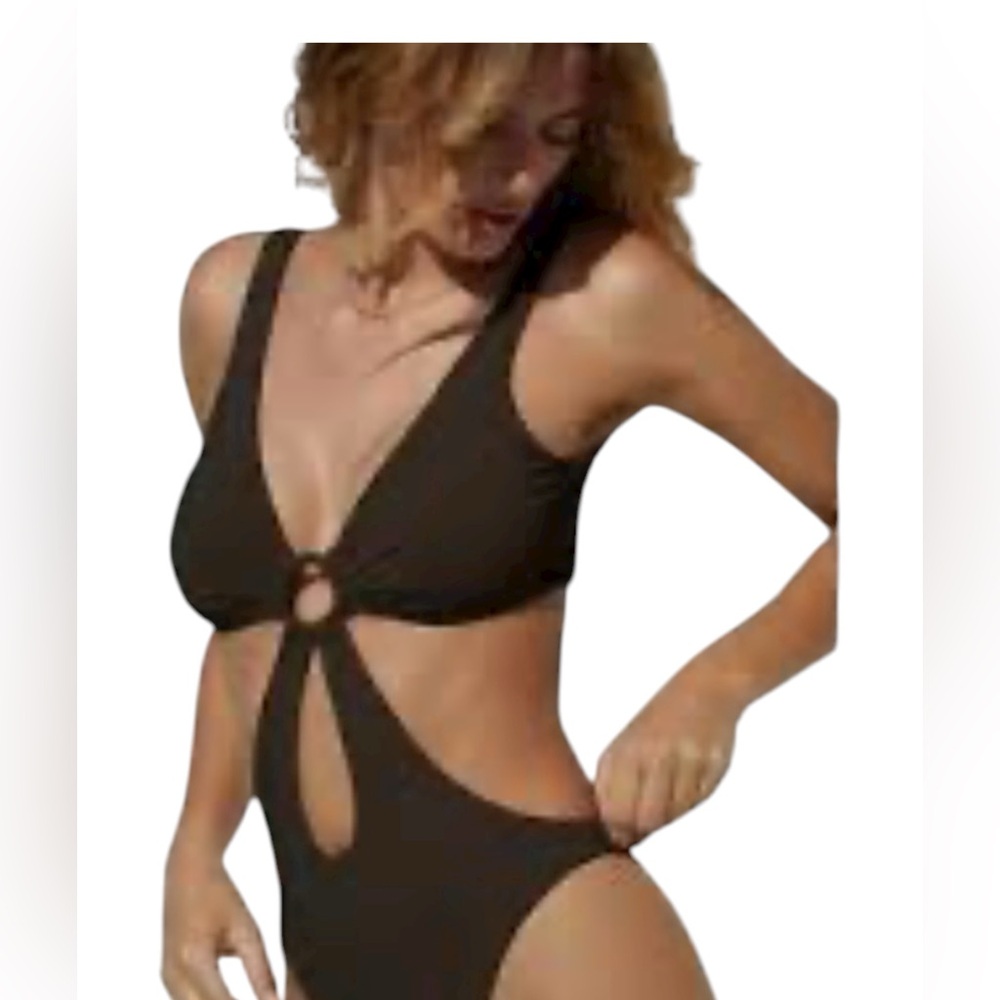 The Riot Swim Black One Piece Swimsuit in Women's Size Small